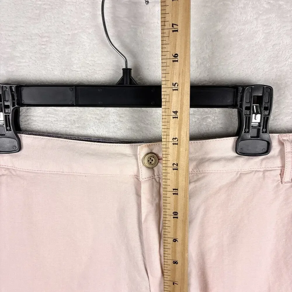 Faherty Shorts Men 40 Pastel Pink Tradewinds Linen Preppy Beach Resort Huckberry